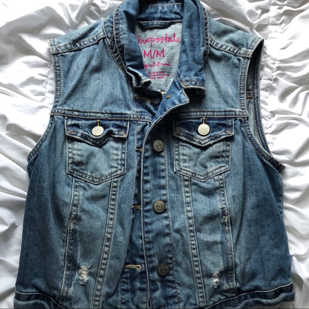 Aeropostale Jean Vest